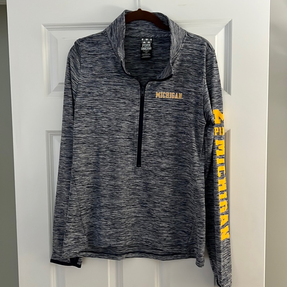 PINK University of Michigan 1/2 zip.